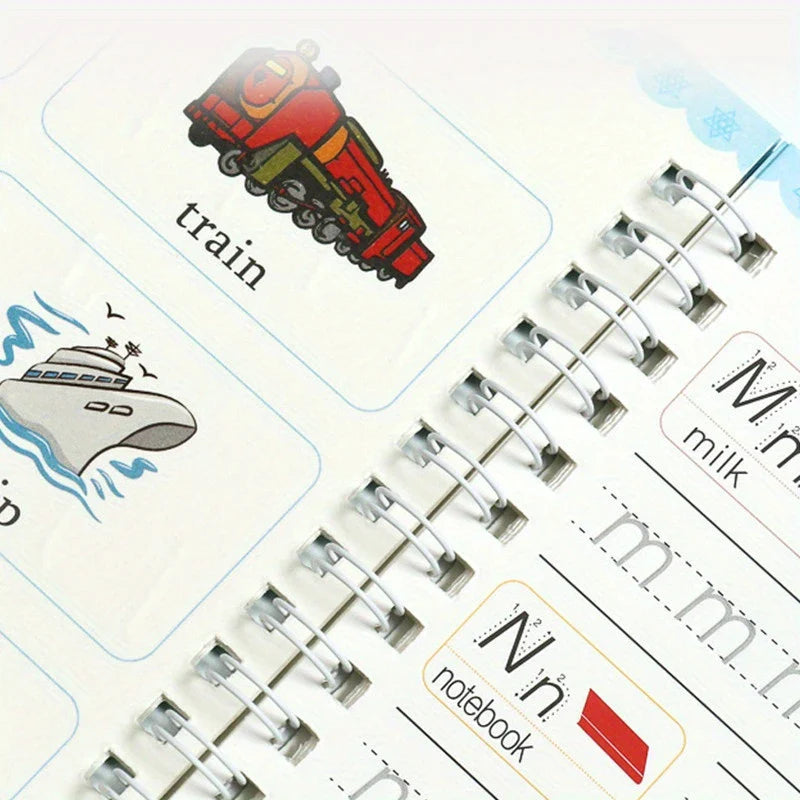 Kit Mágico de Caligrafía Reutilizable x4 Libros